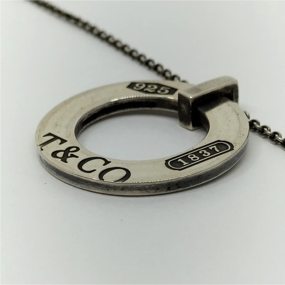 💎Tiffany & Co 1837 Circle Pendant Necklace - Picture 5 of 10